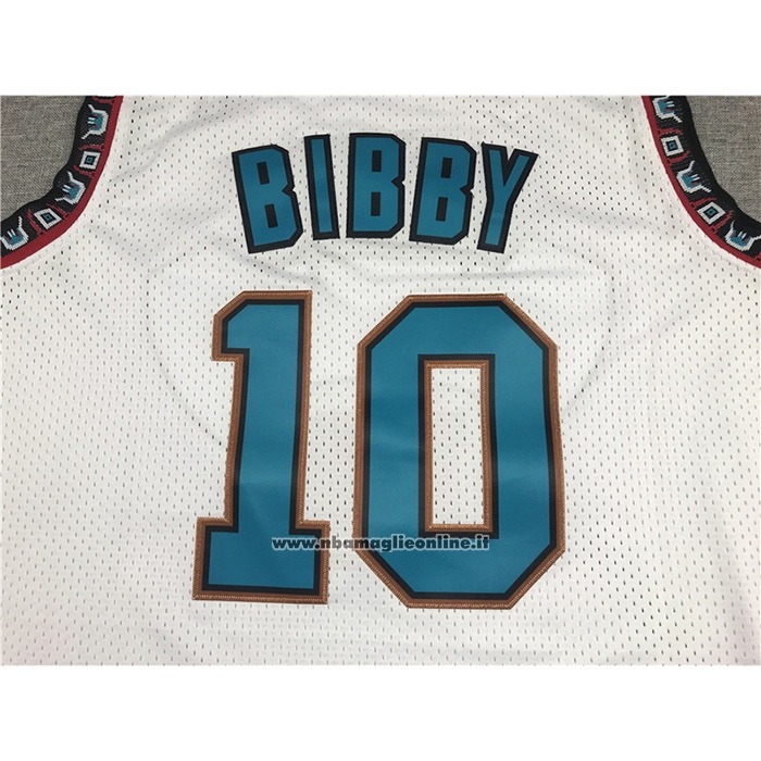 Maglia Memphis Grizzlies Mike Bibby #10 Historic Throwback Bianco
